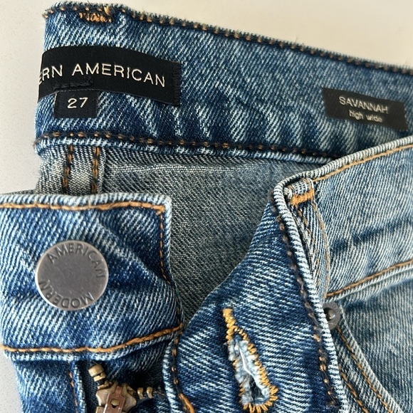 Modern American Savannah High-Rise Wide-Leg Jeans Size 27 - Picture 5 of 9